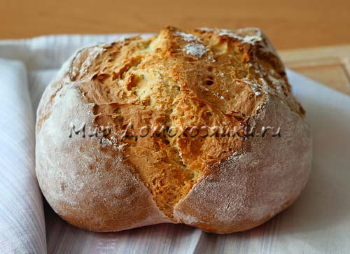 Хлеб на кефире бездрожжевой