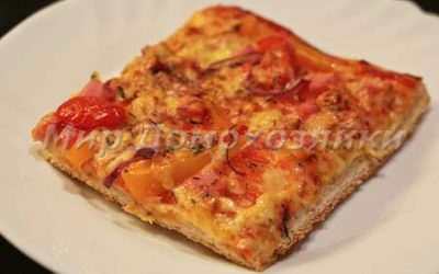 Пицца домашняя - быстрый рецепт