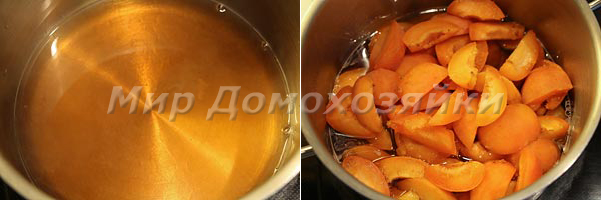 Готовим чатни из абрикосов в кастрюле с толстым дном