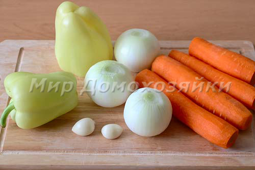Ингредиенты для морковной икры